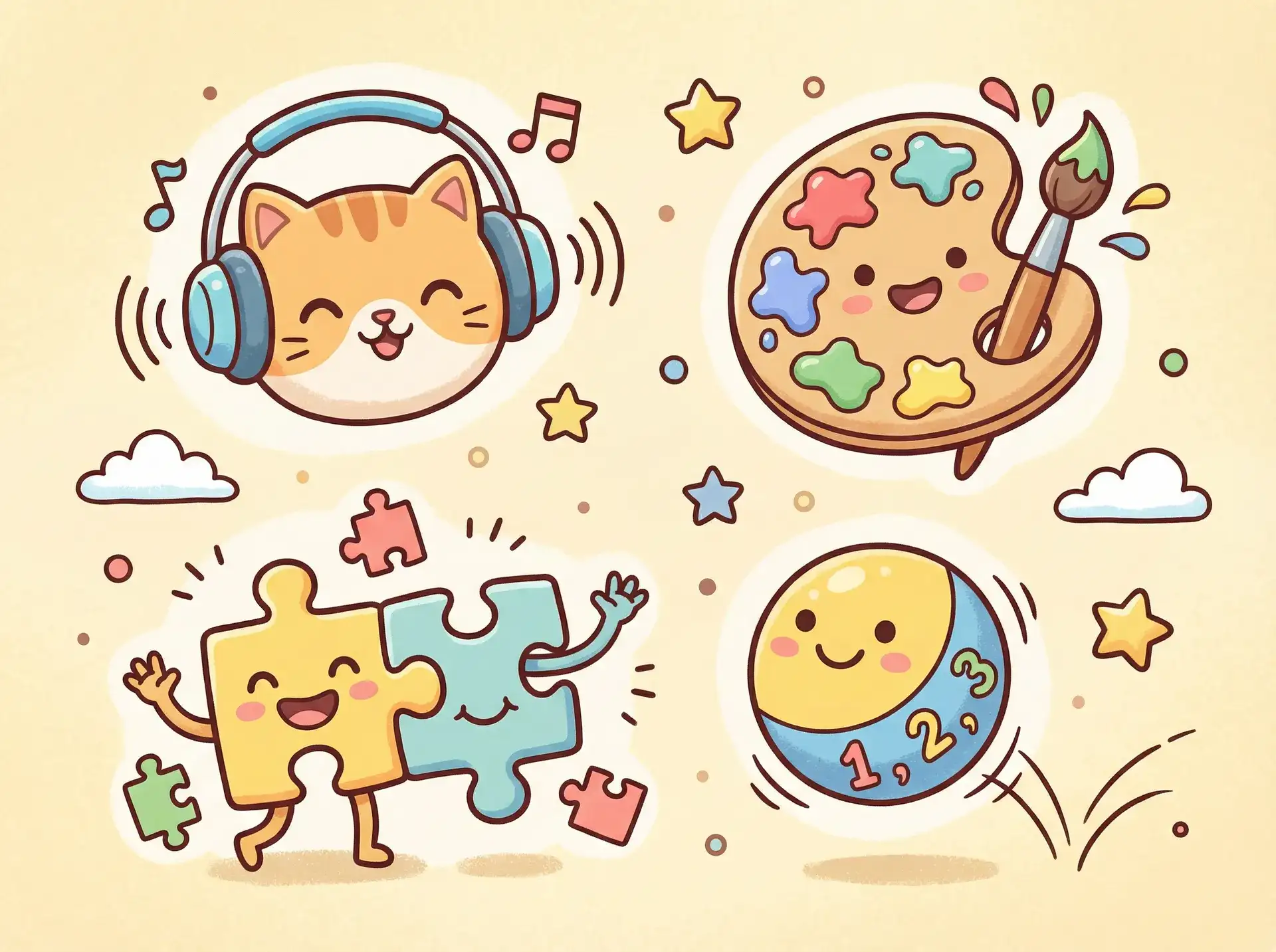 小朋友的手工作品 - tvos 益智创作